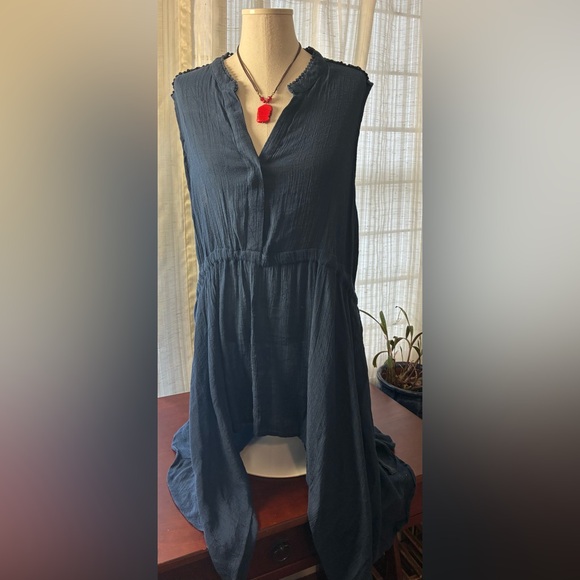 Zac & Rachel woman Tops - High Low Navy Blue Women's Tunic Zac & Rachel Size 3X